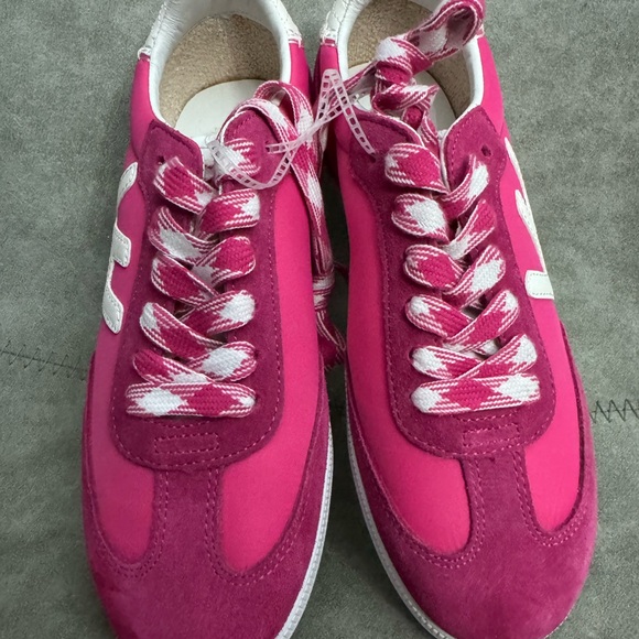 NWT VINTAGE HAVANA Womens Crisp Lace Up Sneakers Shoes Casual - Pink Sz 8,5 - Picture 7 of 10